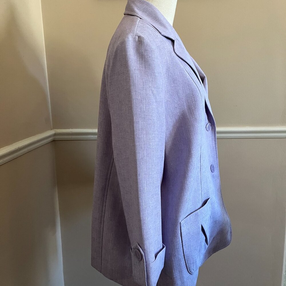 Alfred Dunner Lilac Spring/Summer Blazer  Size 18 NWT - Picture 4 of 10
